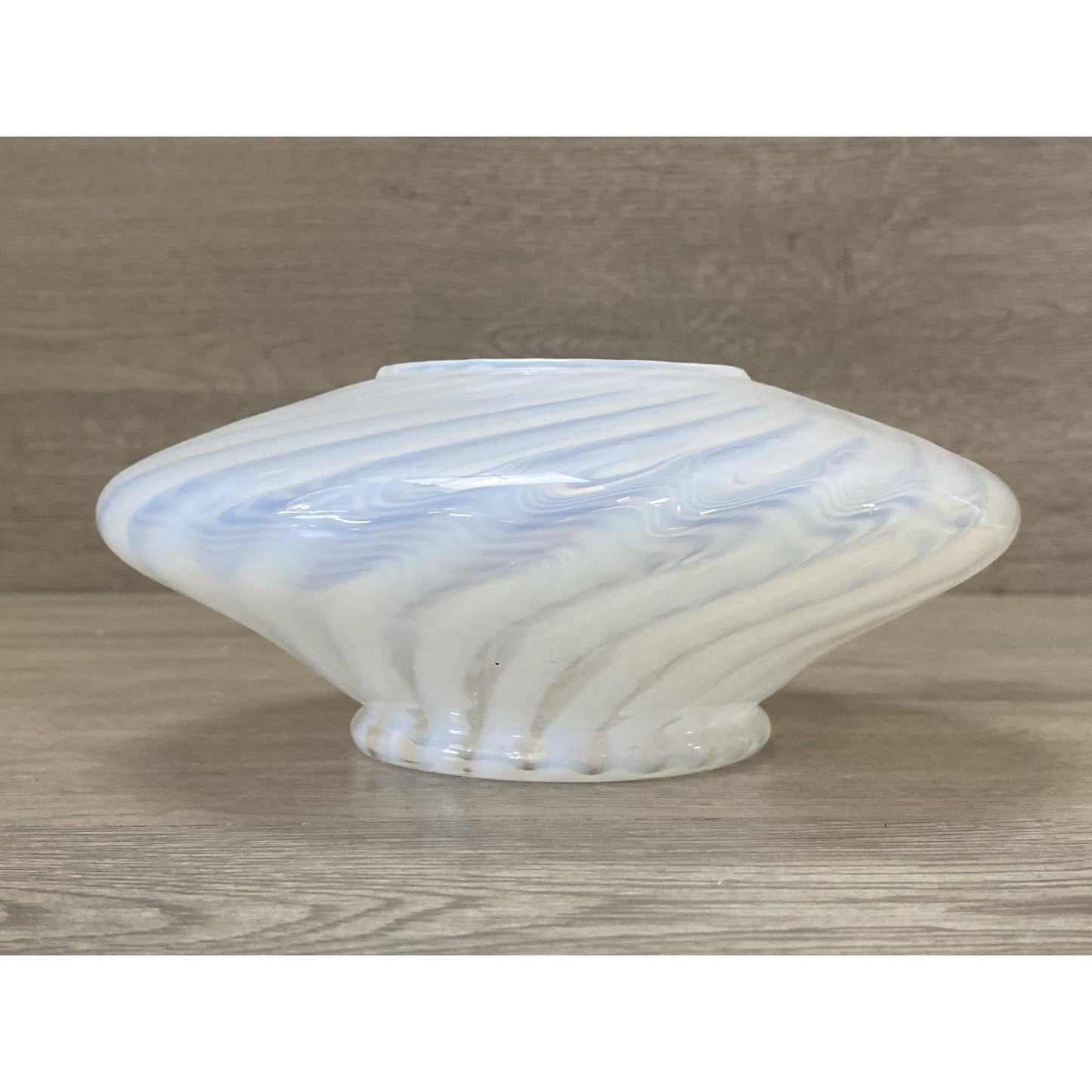 Vintage Fenton Spiral Optic Rose Bowl Vase
