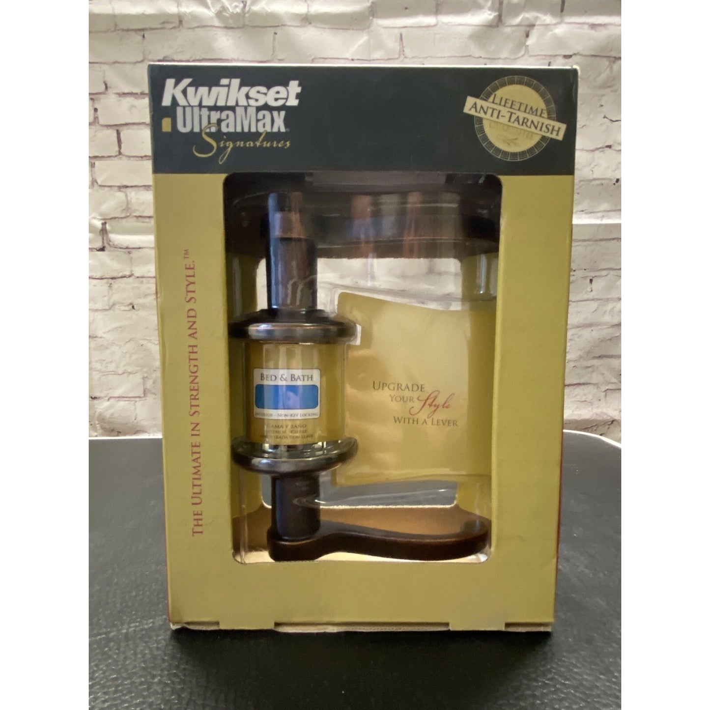 Kwikset UltraMax Bed/Bath Interior Locking Anti-Tarnish NEW