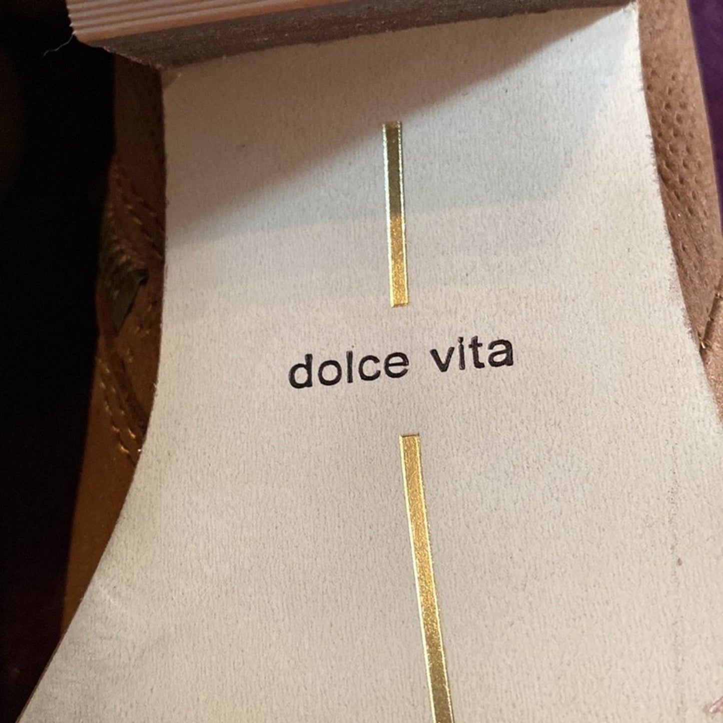Dolce Vita Tan Leather Ankle Boots with Tassel Zipper Pull