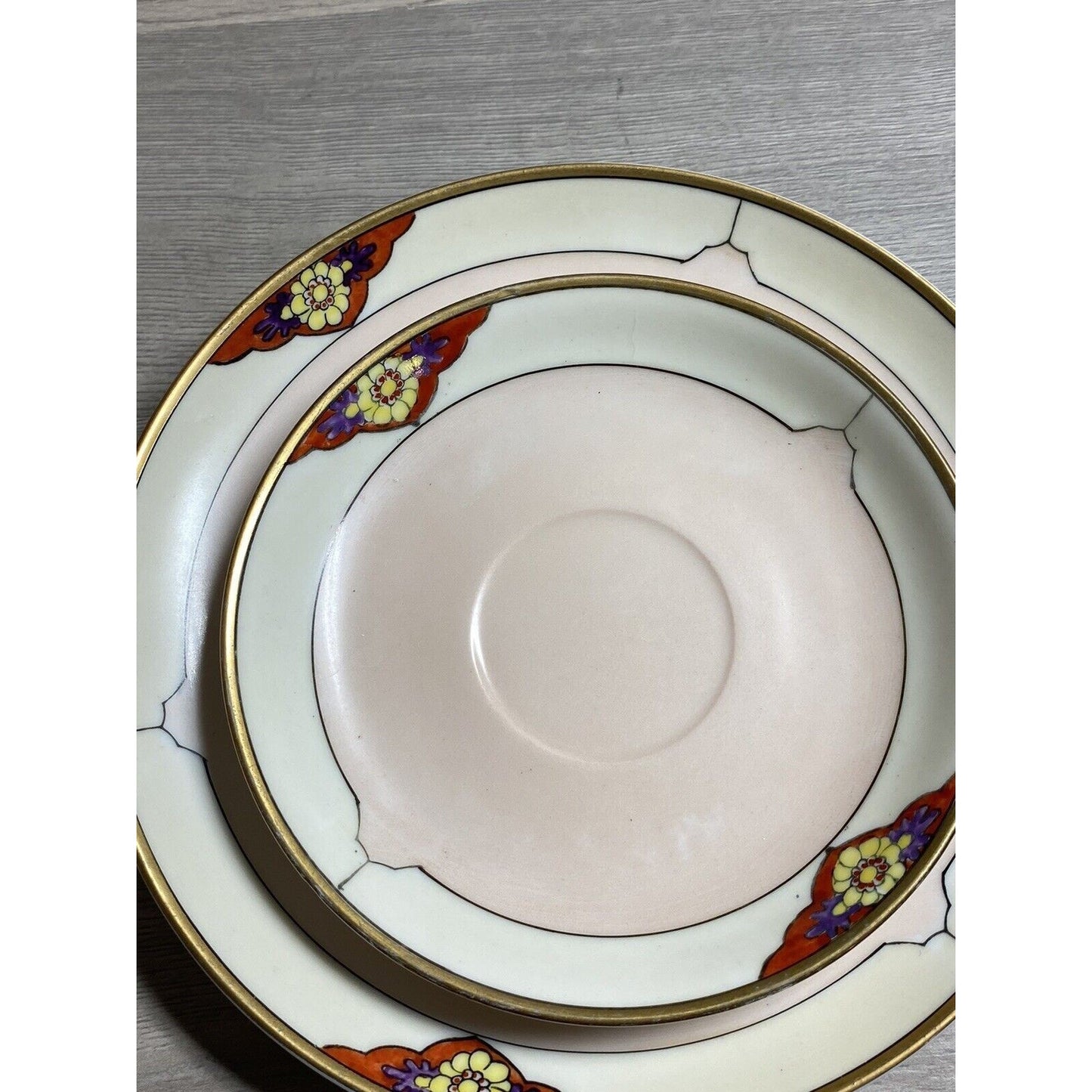 3pc Seito Studios Teacup Saucer & Plate Set HTF