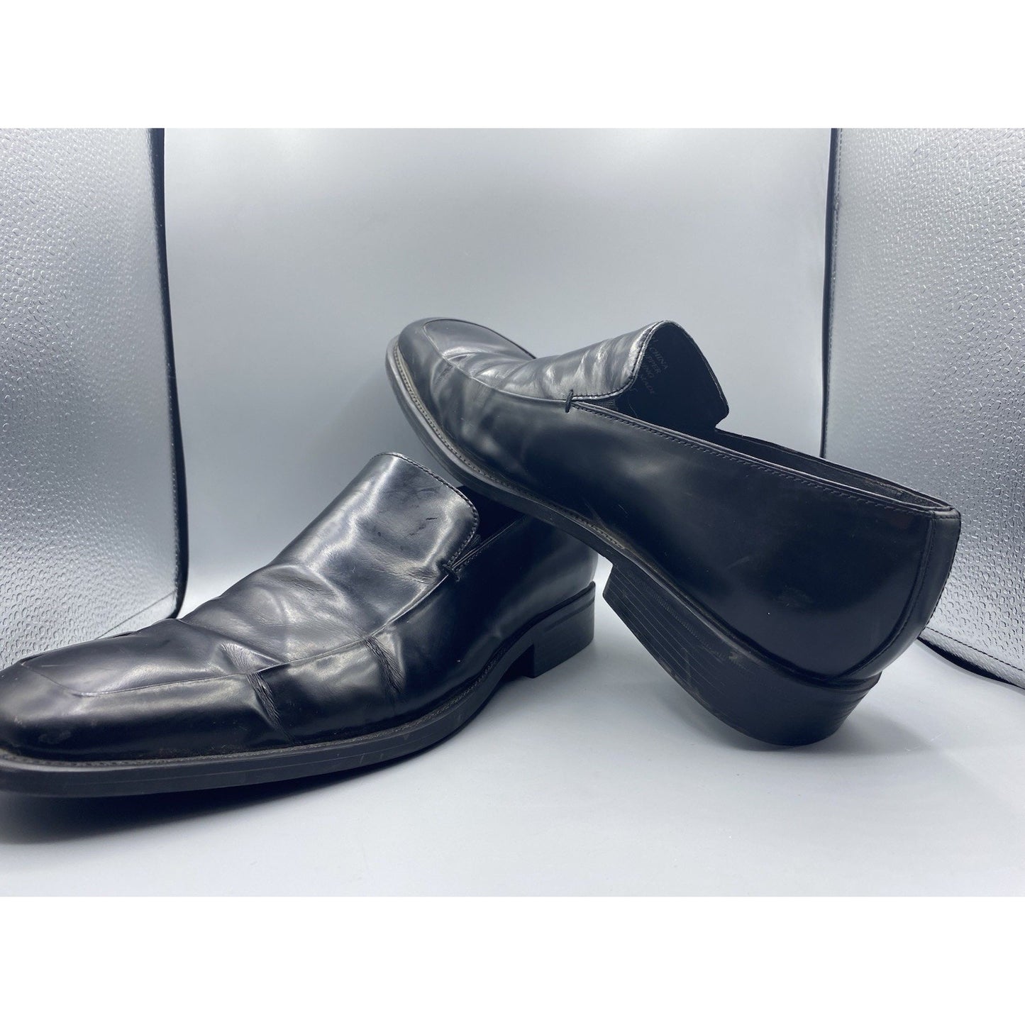 WILKE RODRIGUEZ Black Solid Leather Lace Up Men Oxford Dress Shoes SZ 11