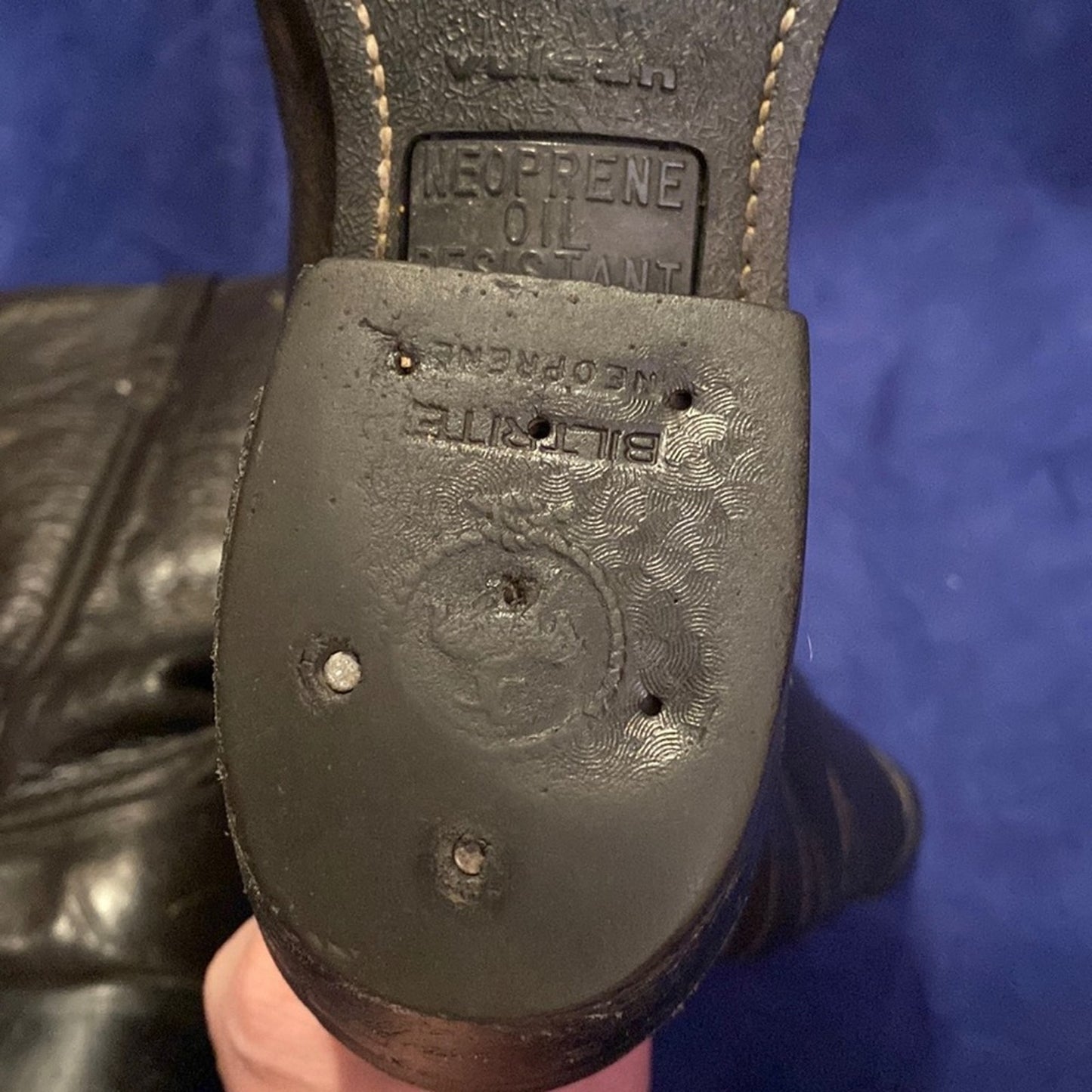 Vintage Vulcan Dark Brown Leather Cowboy Boots