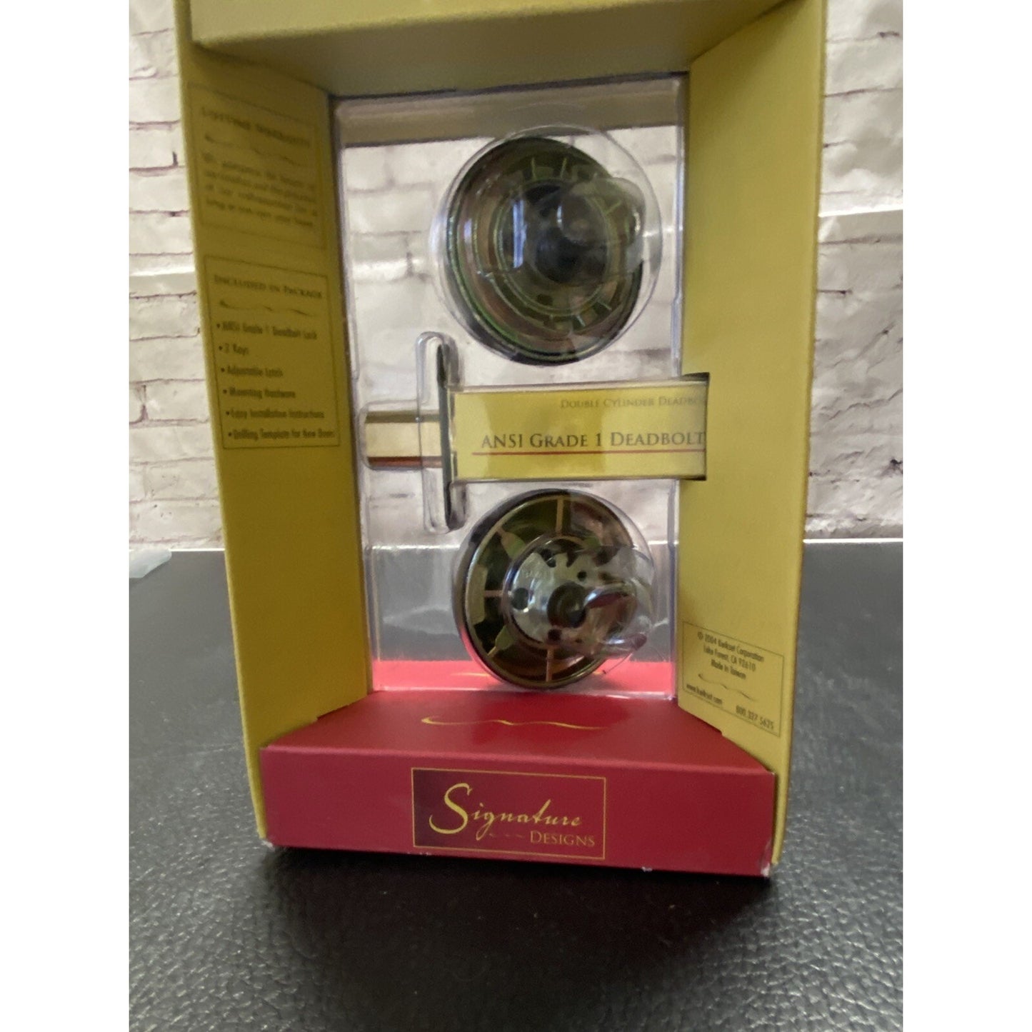 Kwikset Ultramax Signatures Titanium Alloy Deadbolt Lock Set NIB