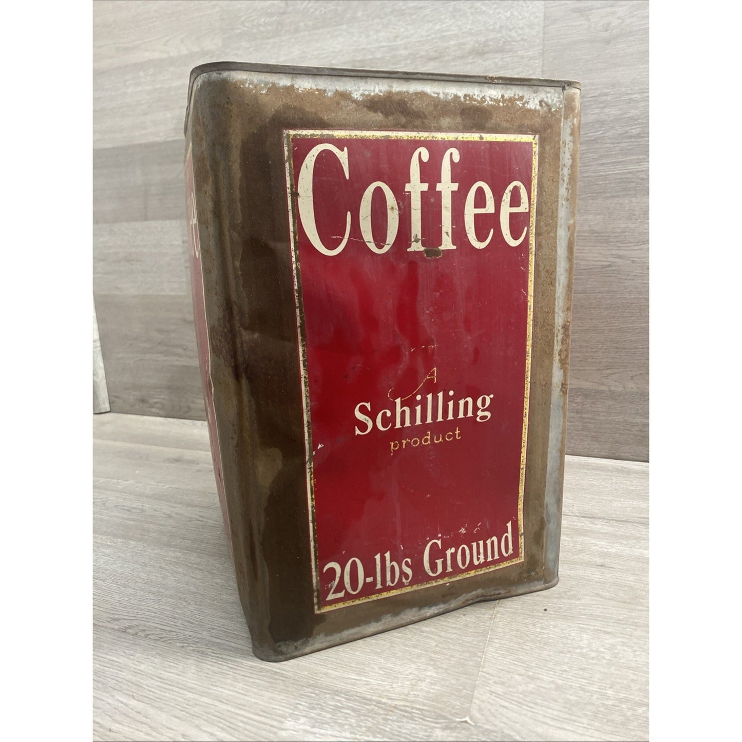 Vintage Schilling Coffee Co. 20-Lbs Can, Baltimore, MD • San Francisco Calif