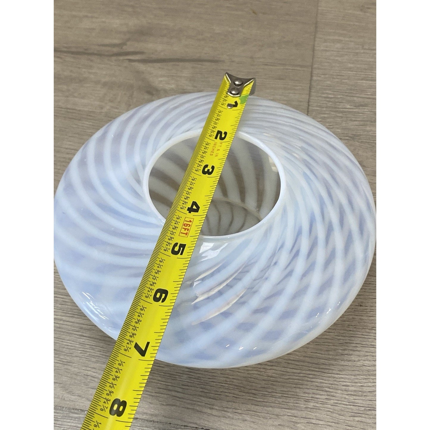 Vintage Fenton Spiral Optic Rose Bowl Vase