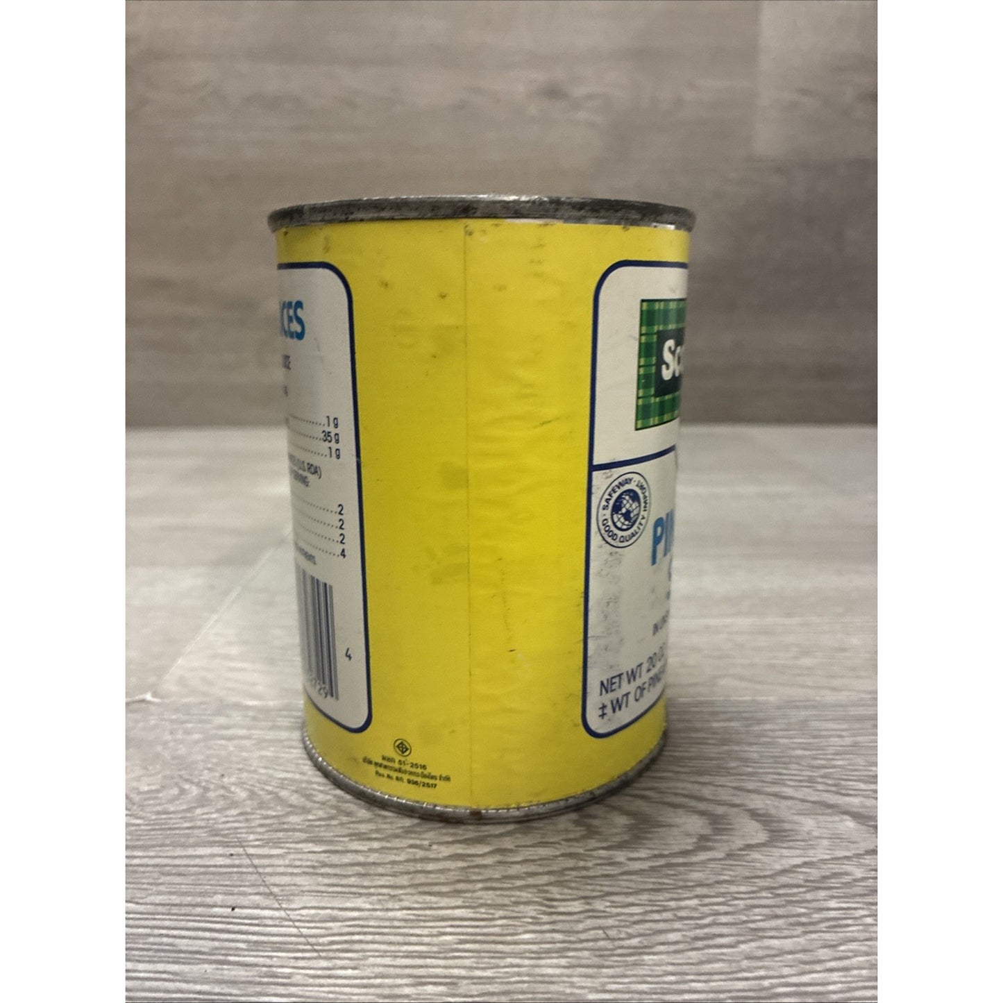Scotch Buy Pineapple Slices Can Grocery Advertising Can Movie Decor!
