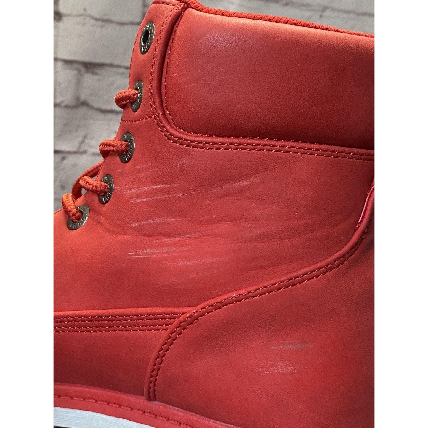 Lugz Mens Convoy Boots Red SZ 8 USA
