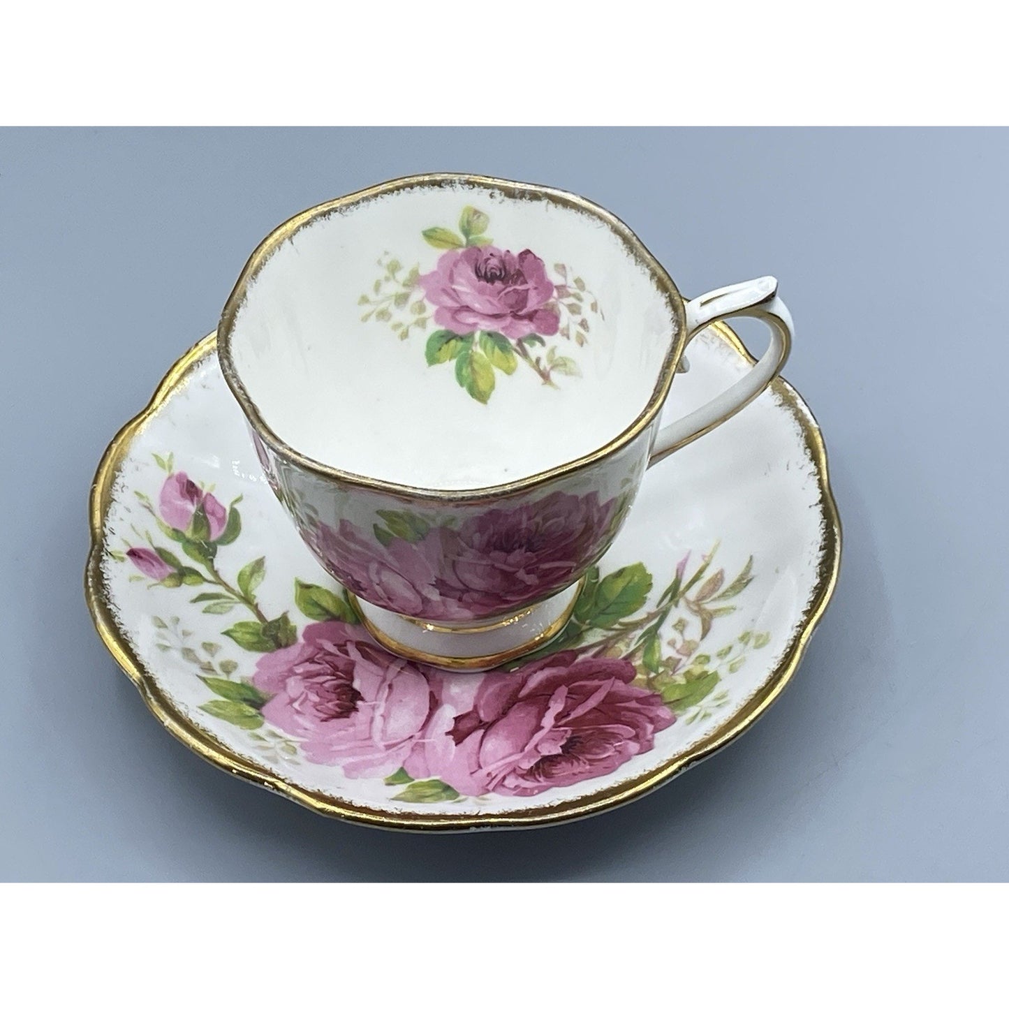 Royal Albert American Beauty Teacup and Saucer Pair