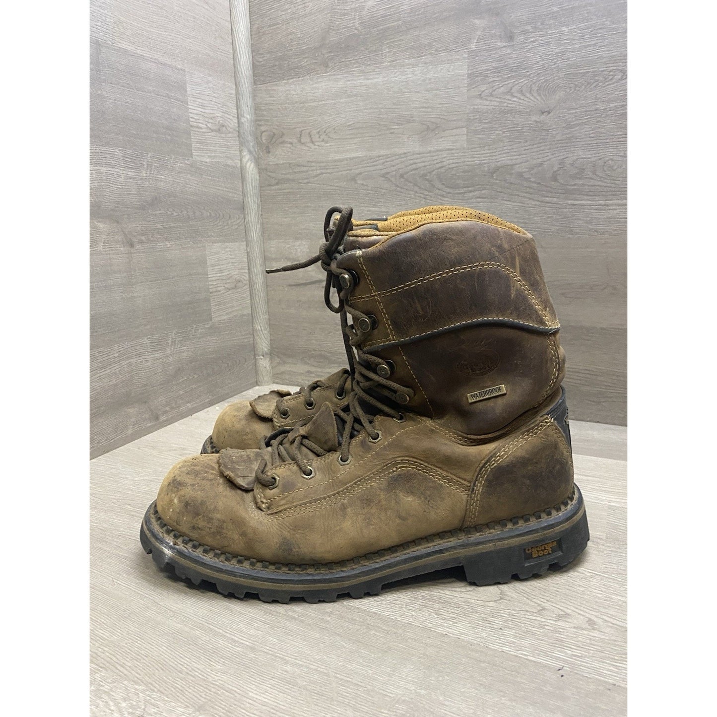 Georgia Boot Logger GB00472 Waterproof Low Heel Leather US Size 10.5 Used
