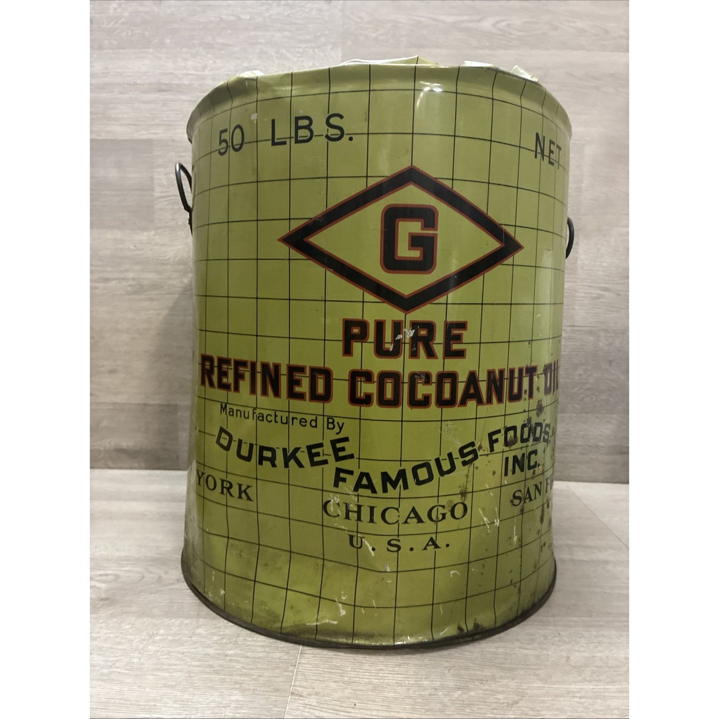 Durkee Famous Foods Pure Refined Coconut Oil NY Chicago San Francisco Advertisin