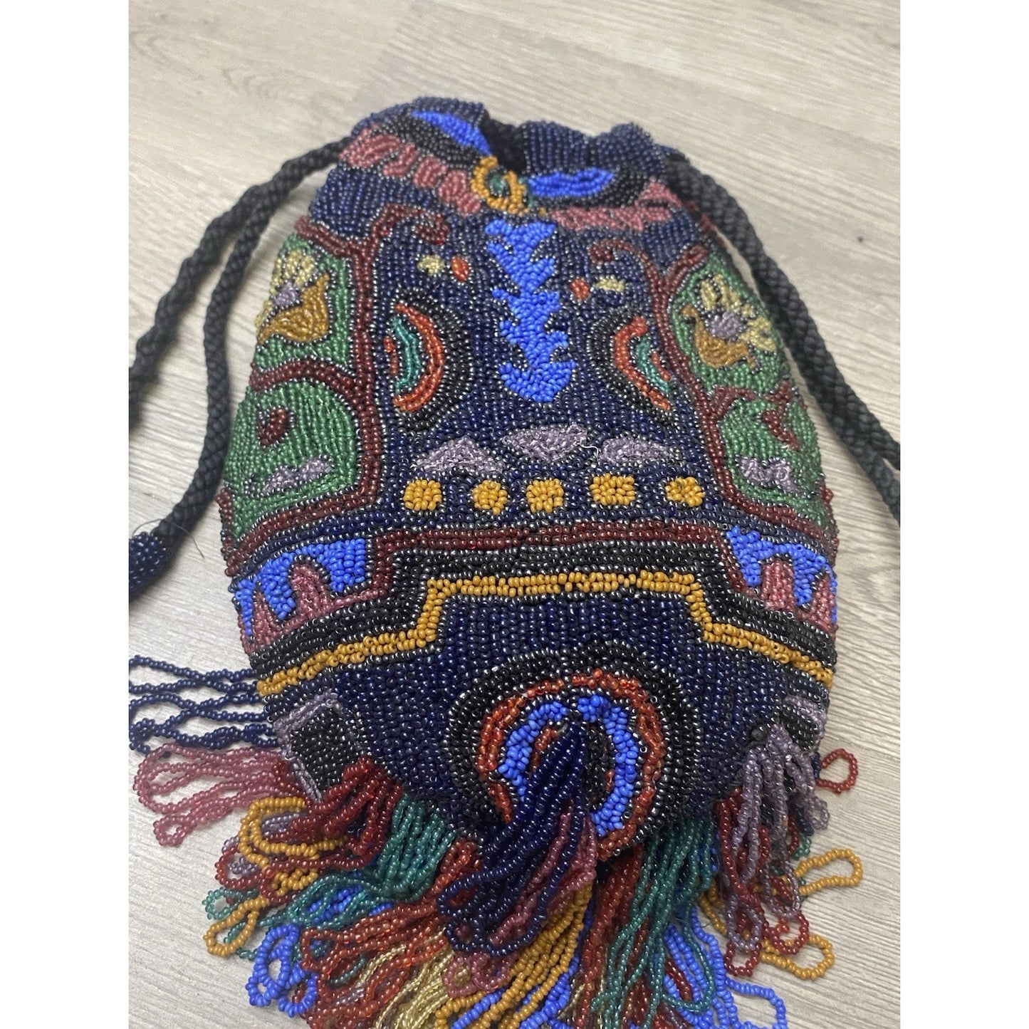 Flapper Style Micro Beaded Ornate Purse
