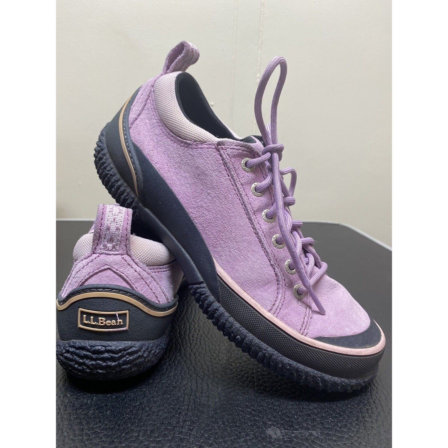 L.L. Bean Lavender Suede Hiking Walking Outdoor Waterproof Boots Women's Sz 5