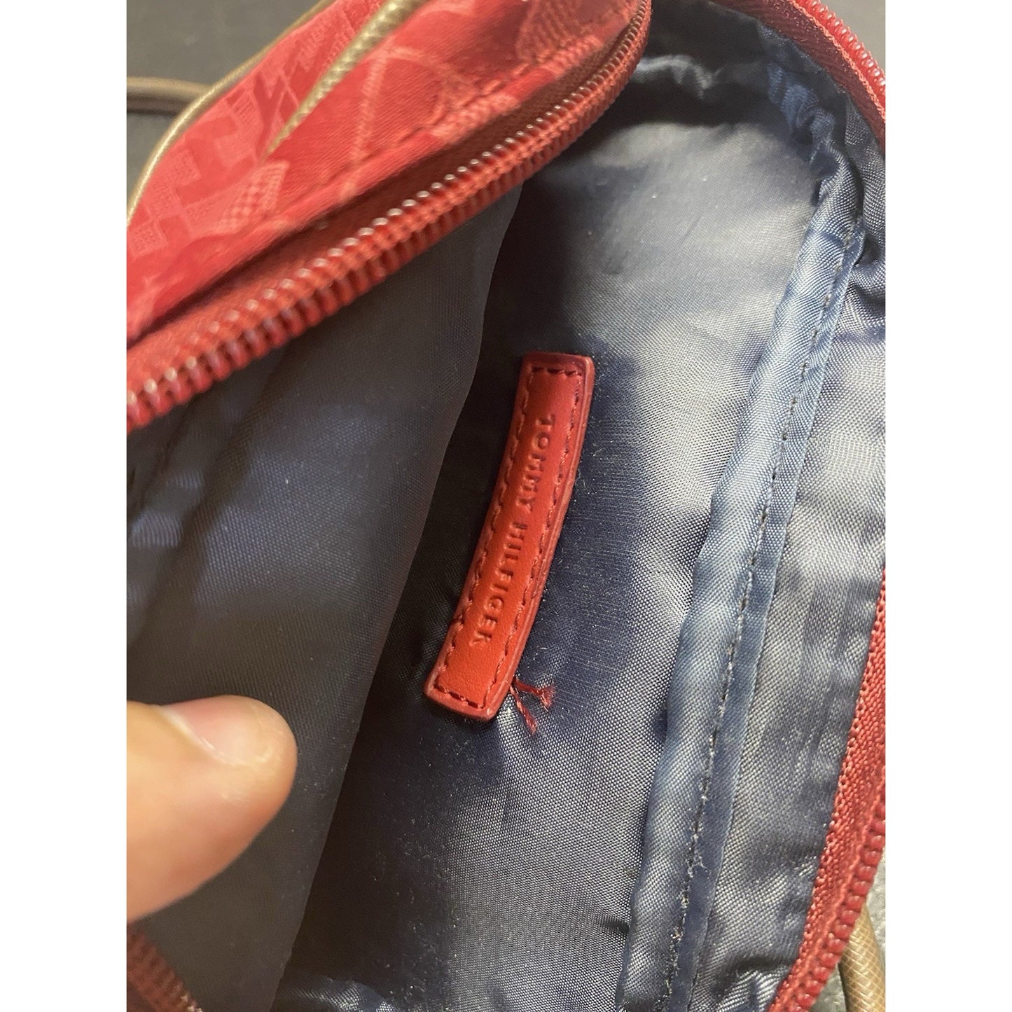 Tommy Hilfiger Handbag - Burgundy Red Crossbody Purse