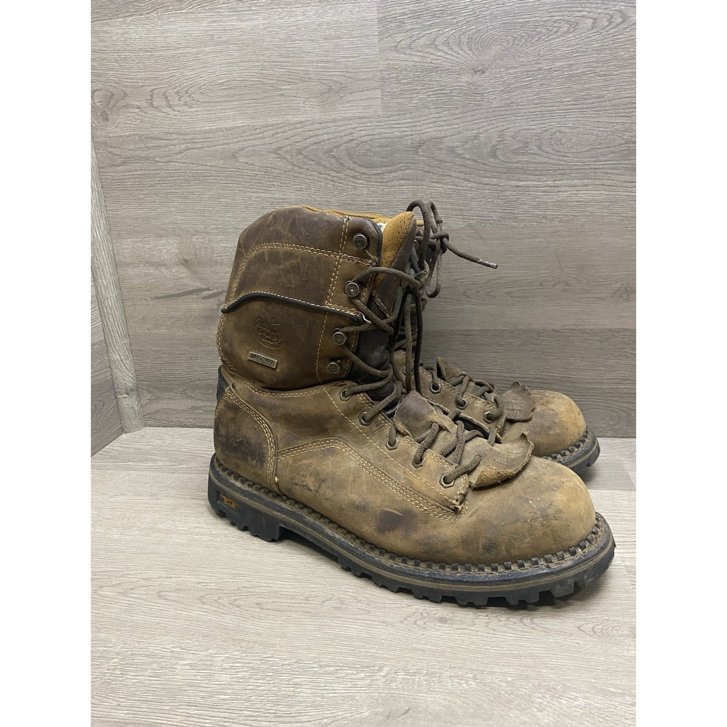 Georgia Boot Logger GB00472 Waterproof Low Heel Leather US Size 10.5 Used