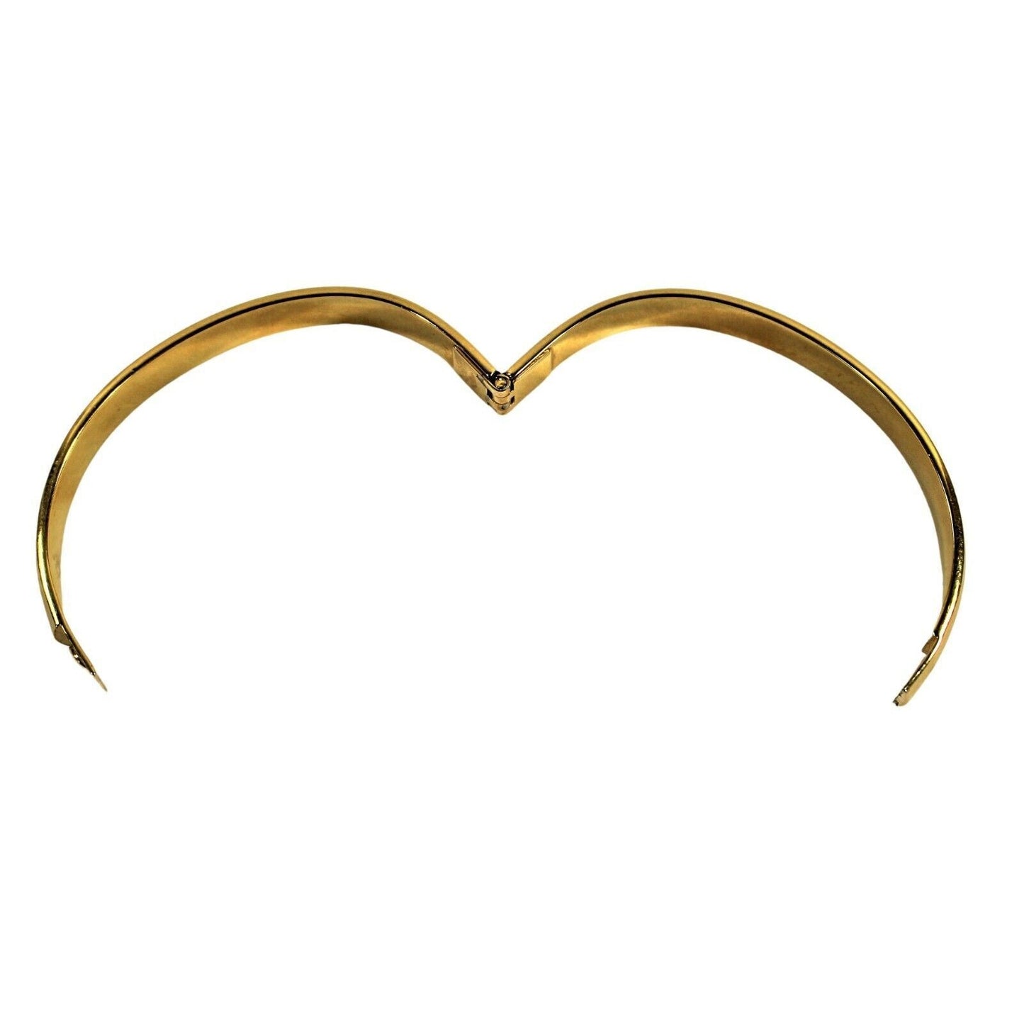 Gold Tone Monet Bracelet Signed 2.5" Wide Locking Clasp Vintage Costume Jewelry