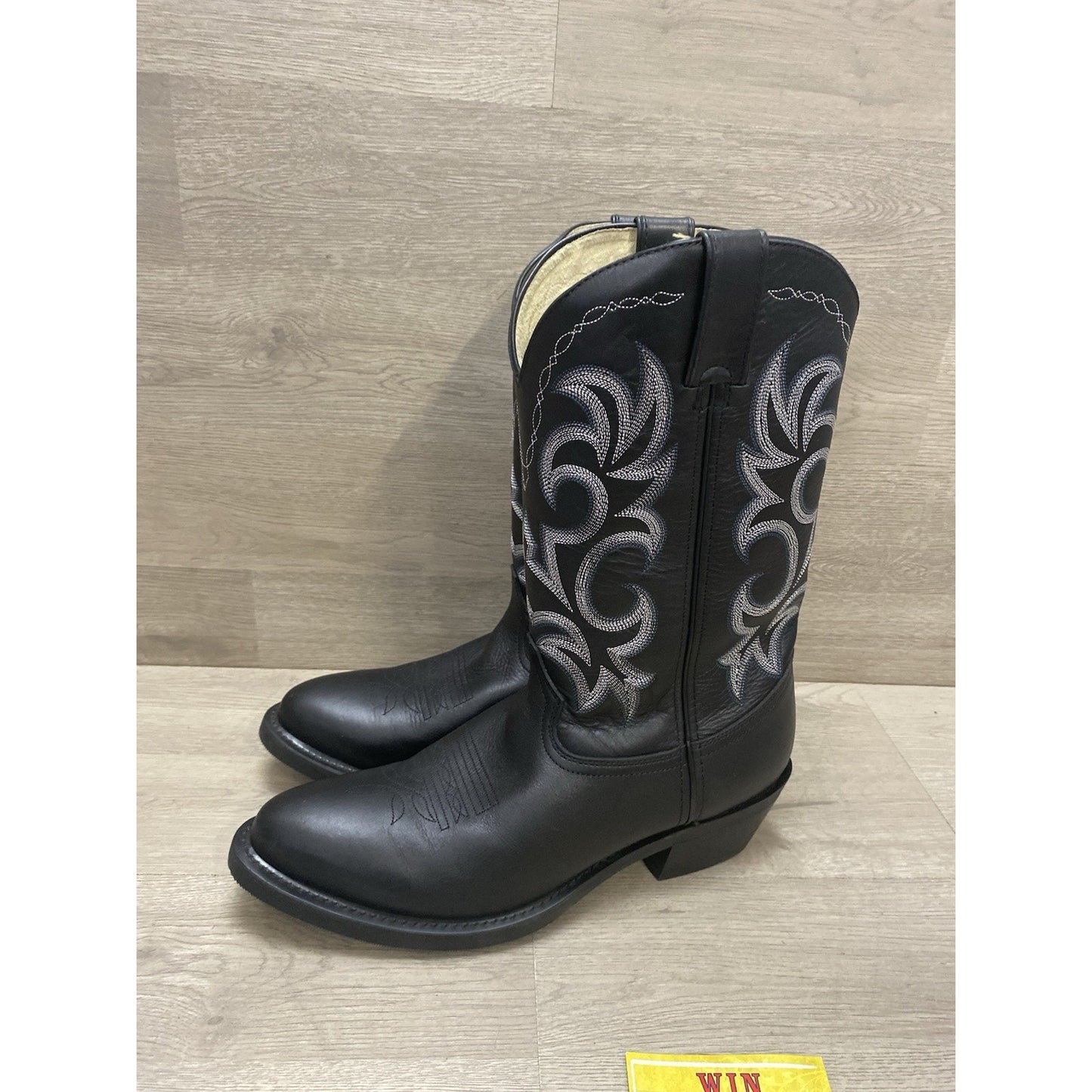Durango Western Boots Mens 10.5 D Black TR760 Oiled Black Leather Cowboy