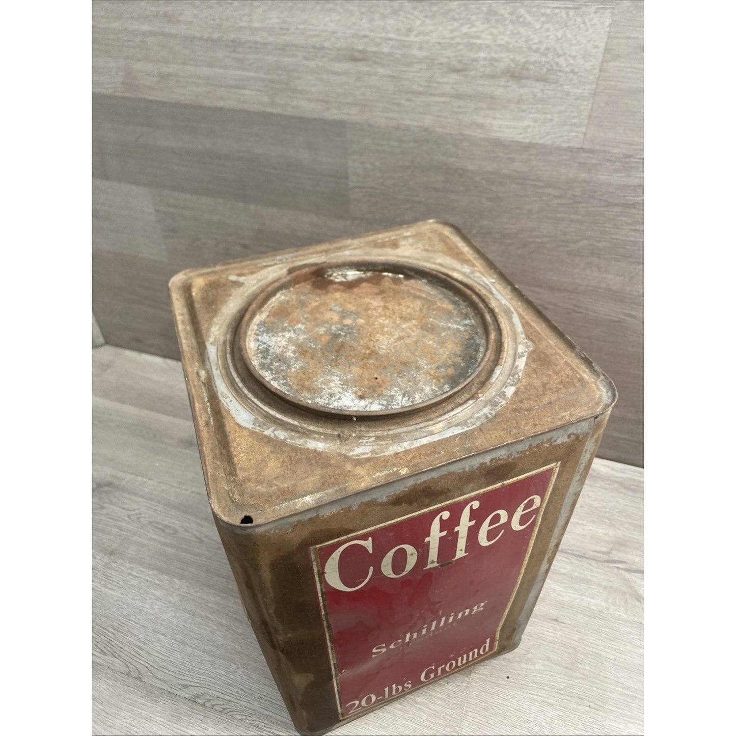 Vintage Schilling Coffee Co. 20-Lbs Can, Baltimore, MD • San Francisco Calif