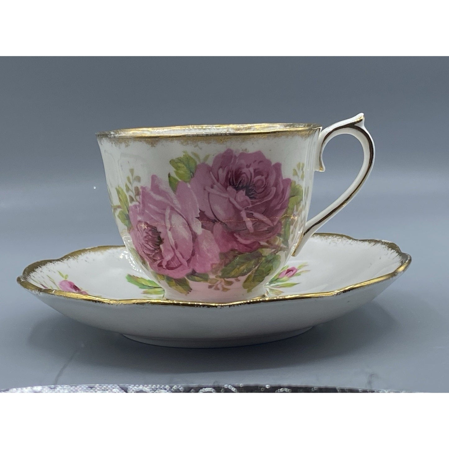 Royal Albert American Beauty Teacup and Saucer Pair