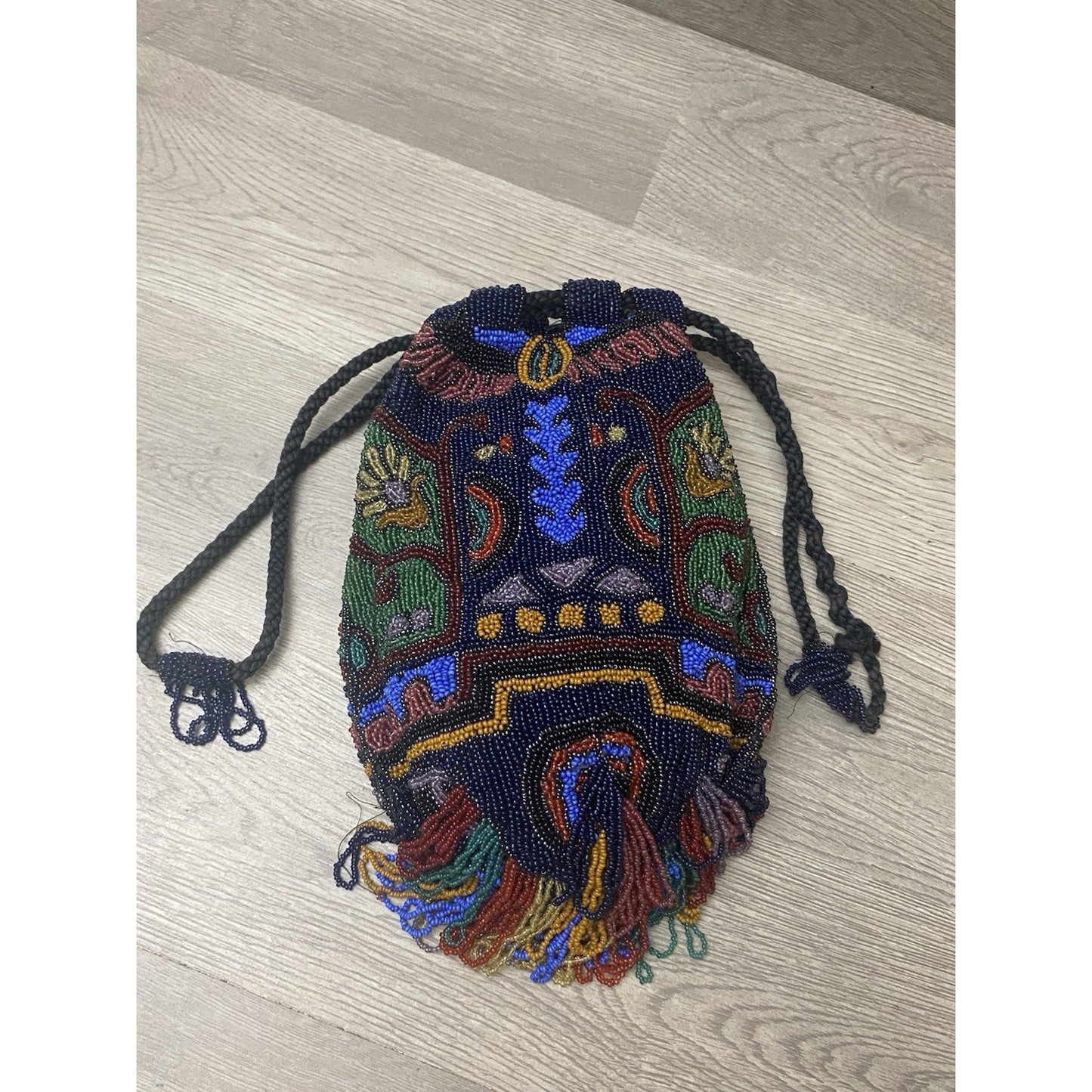 Flapper Style Micro Beaded Ornate Purse