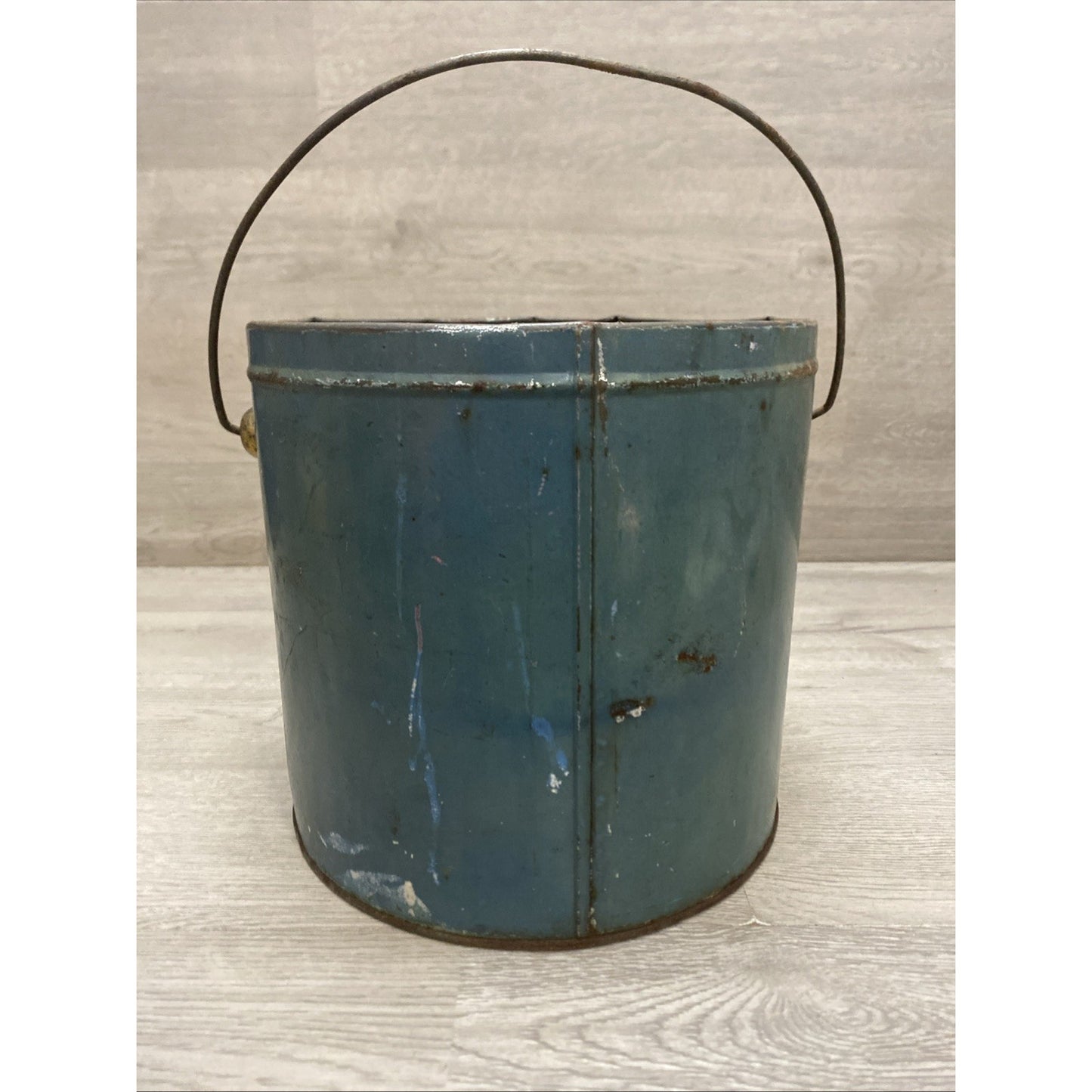 ANTIQUE MAVERICK COFFEE TIN LITHO 4LB PAIL CAN E.B. MILLAR CHICAGO GROCERY STORE