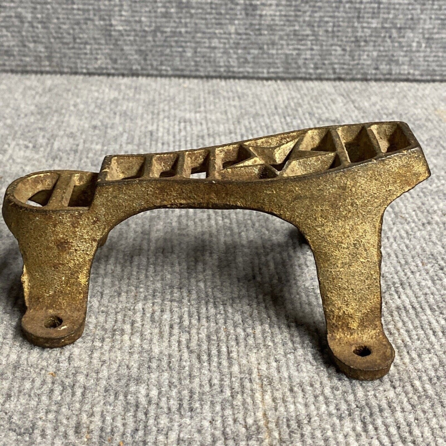 Antique Texas Star Boot Scrapper Shoe Shine Mount