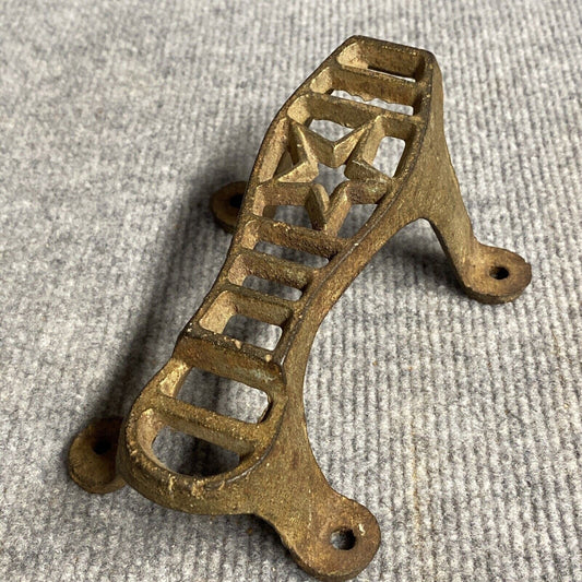 Antique Texas Star Boot Scrapper Shoe Shine Mount