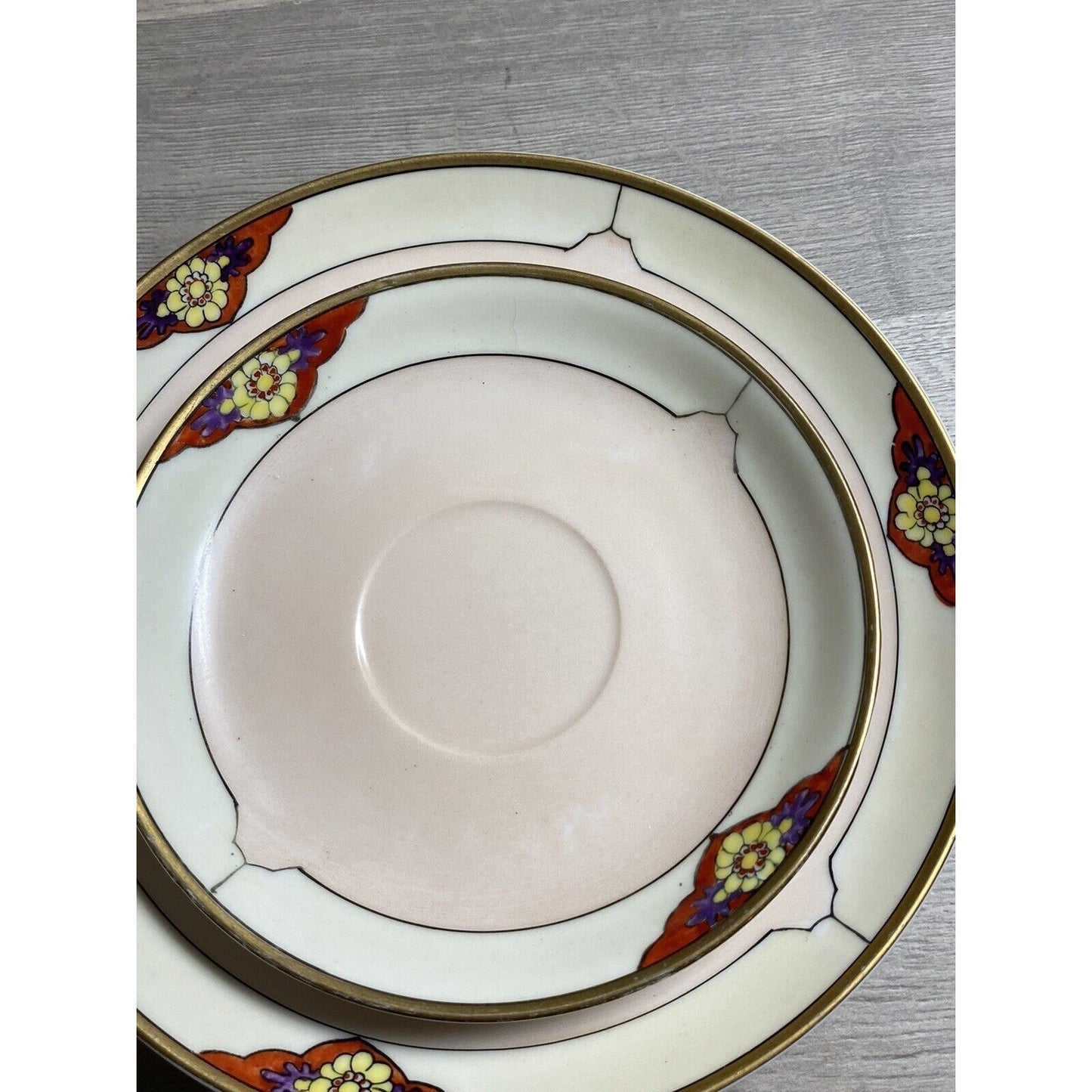 3pc Seito Studios Teacup Saucer & Plate Set HTF