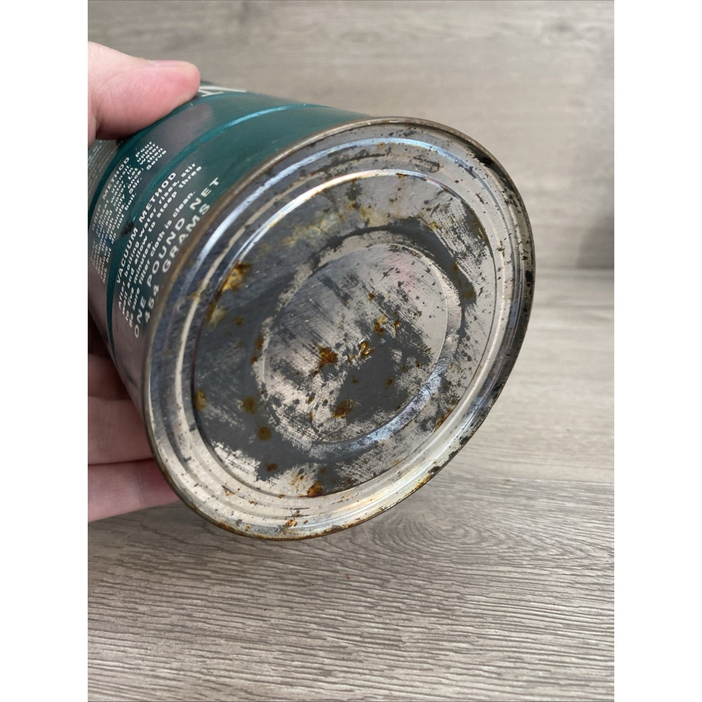 Vtg MJB Coffee Drip Grind - EMPTY - Tin Metal Can Cylinder Advertising Logo 5.5"