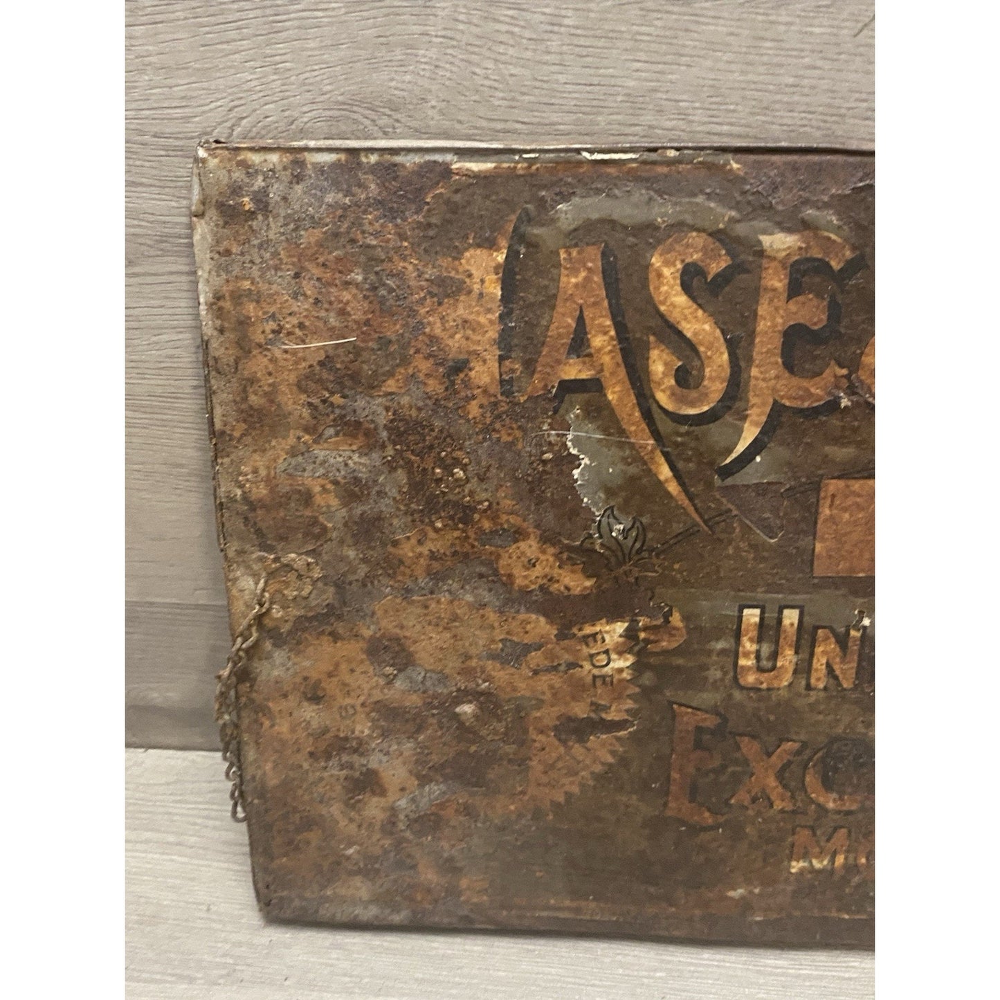 1800'S CHASE & SANBORN Uniform Quality Sign Or Coffee Bin Lid Advertising