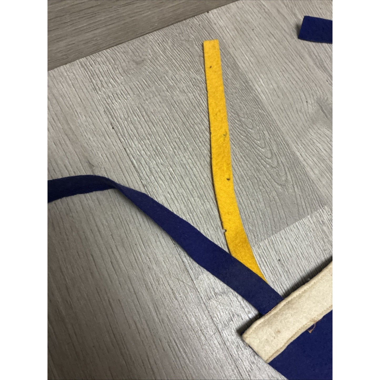 Antique Knights Of Pythias Pennant Tagged 29” Felt