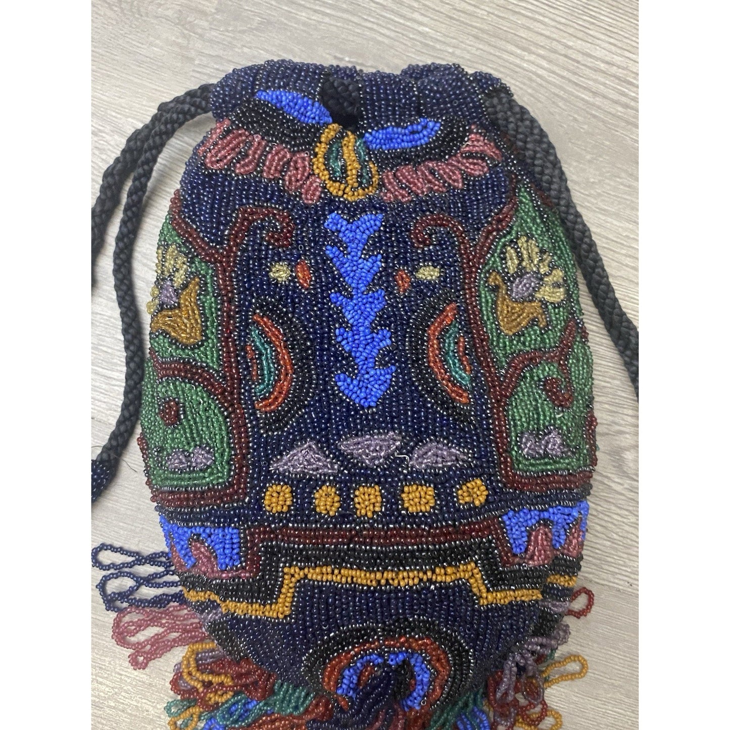 Flapper Style Micro Beaded Ornate Purse