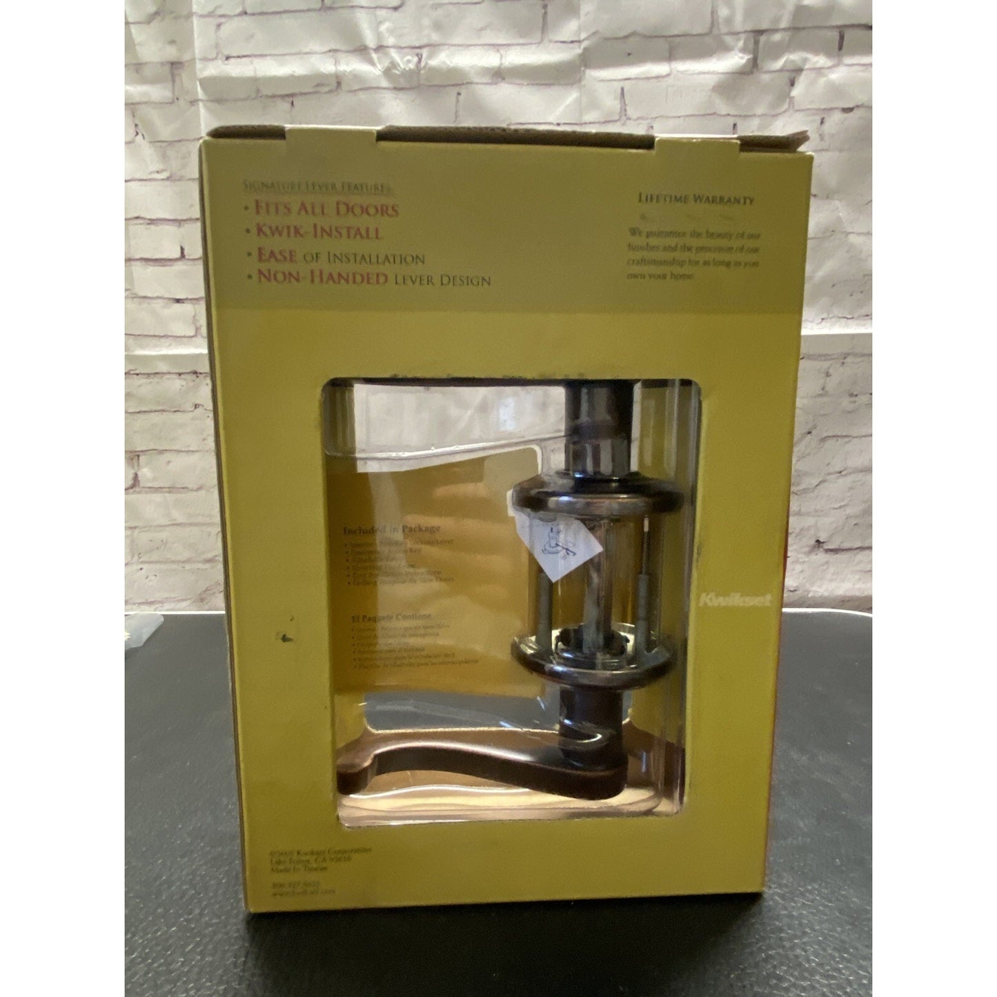Kwikset UltraMax Bed/Bath Interior Locking Anti-Tarnish NEW