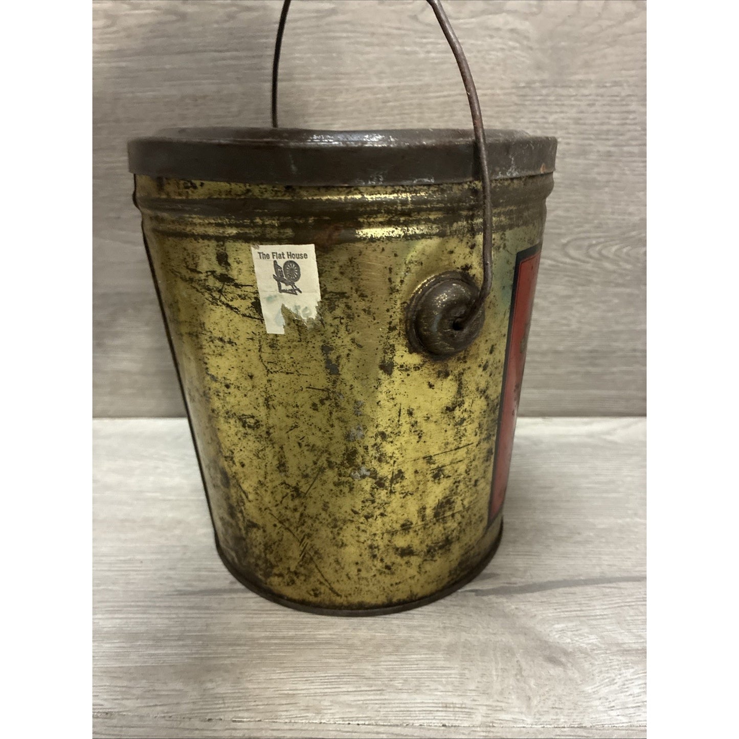 James Henry Packing Co Diamond H Brand Seattle, WA 4 Pound Lard Tin Vintage