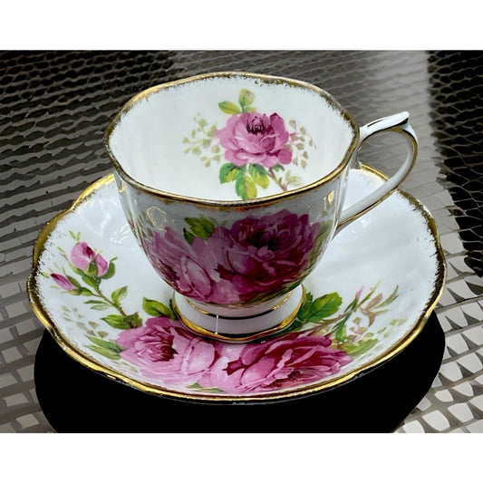 Royal Albert American Beauty Teacup and Saucer Pair