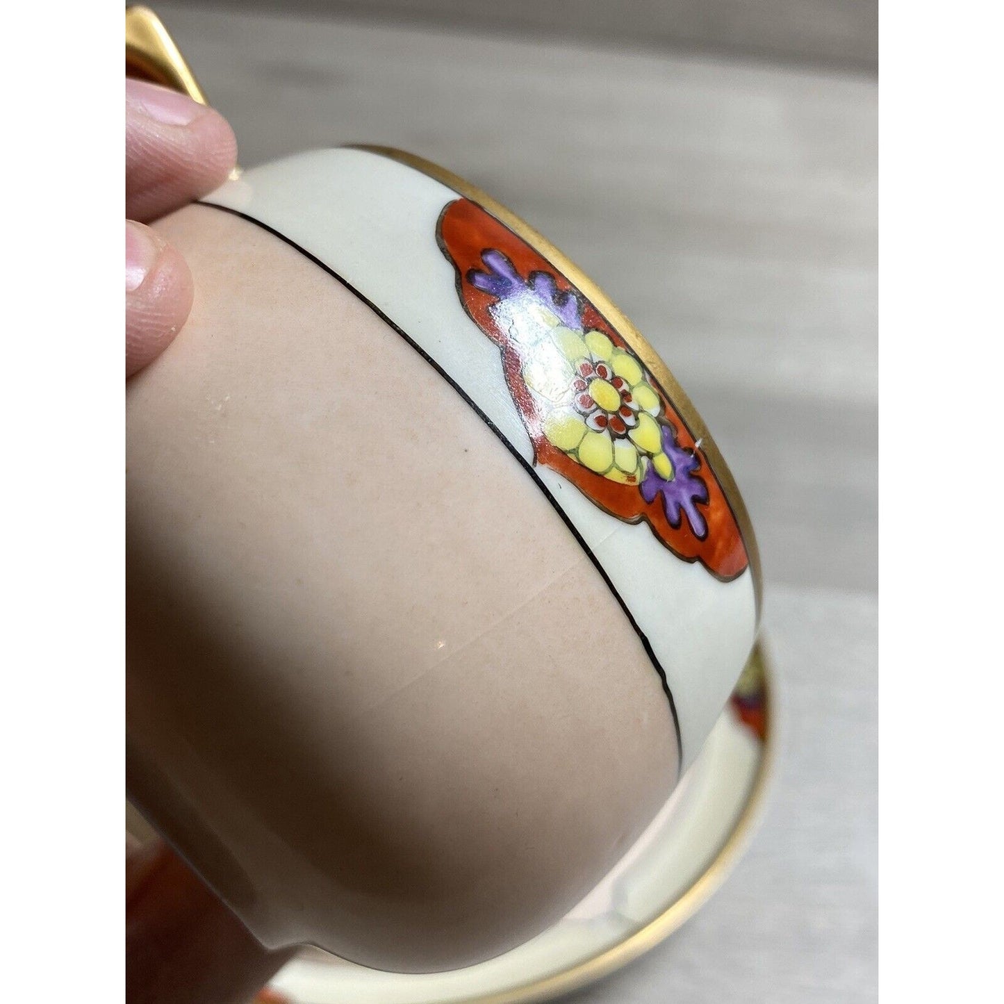 3pc Seito Studios Teacup Saucer & Plate Set HTF