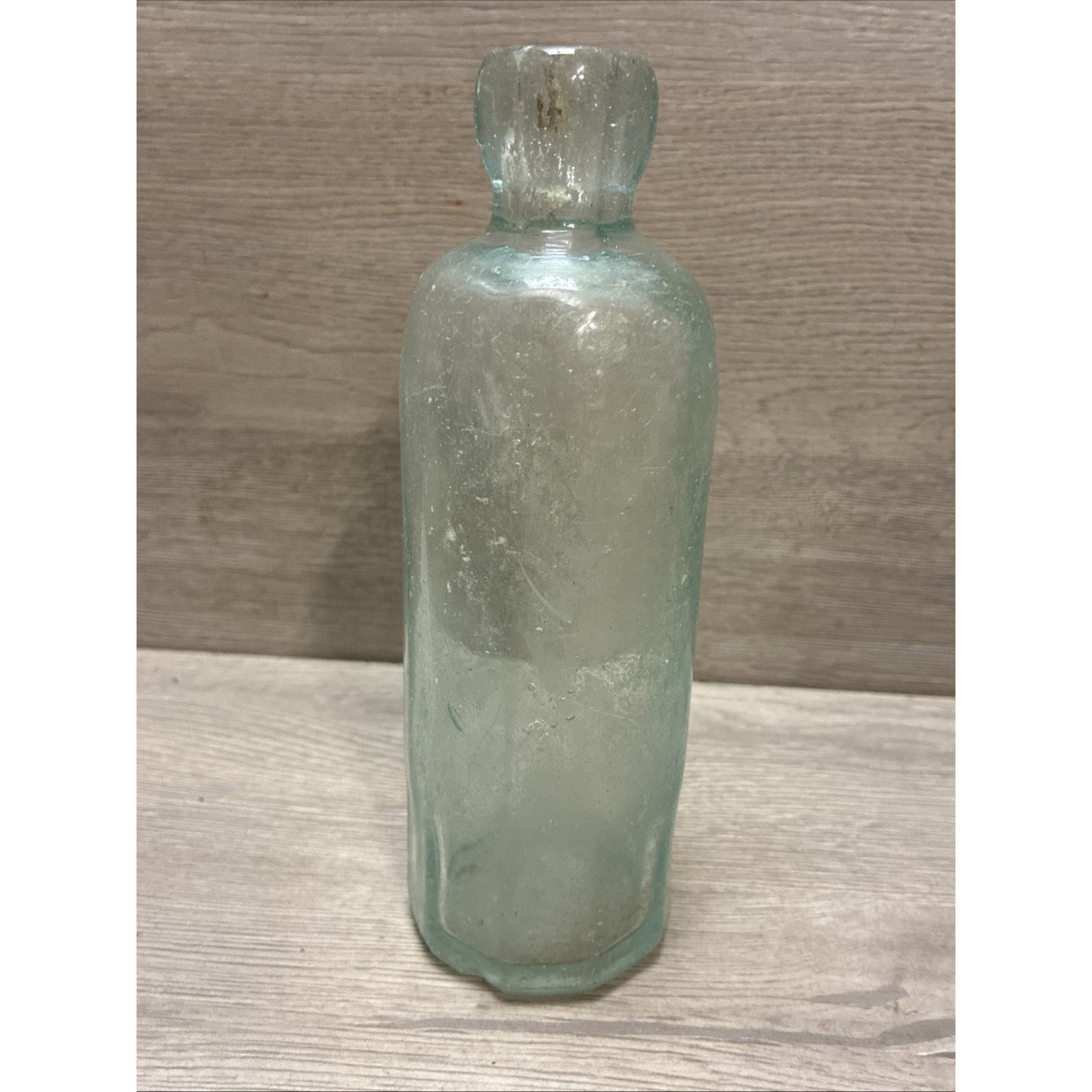 Antique Keenan Mfg Co Butte Montana Bottle Paneled 7.25” As Found! Blob Top