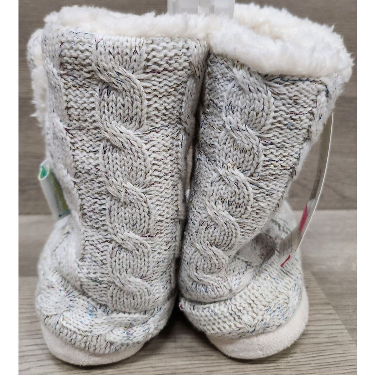 Capelli Kids Light Grey Faux Fur Boots