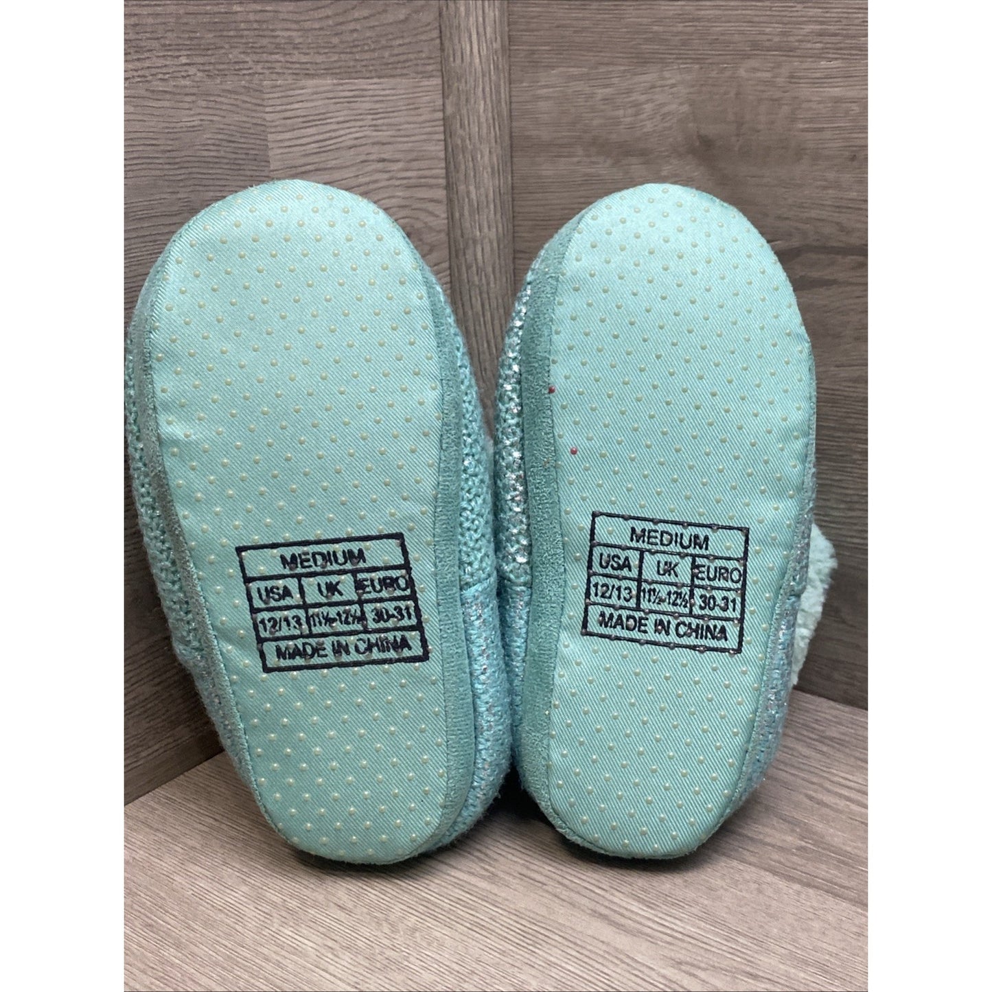 Faux Fur Capelli Kids Slipper Teal Boots Size Medium