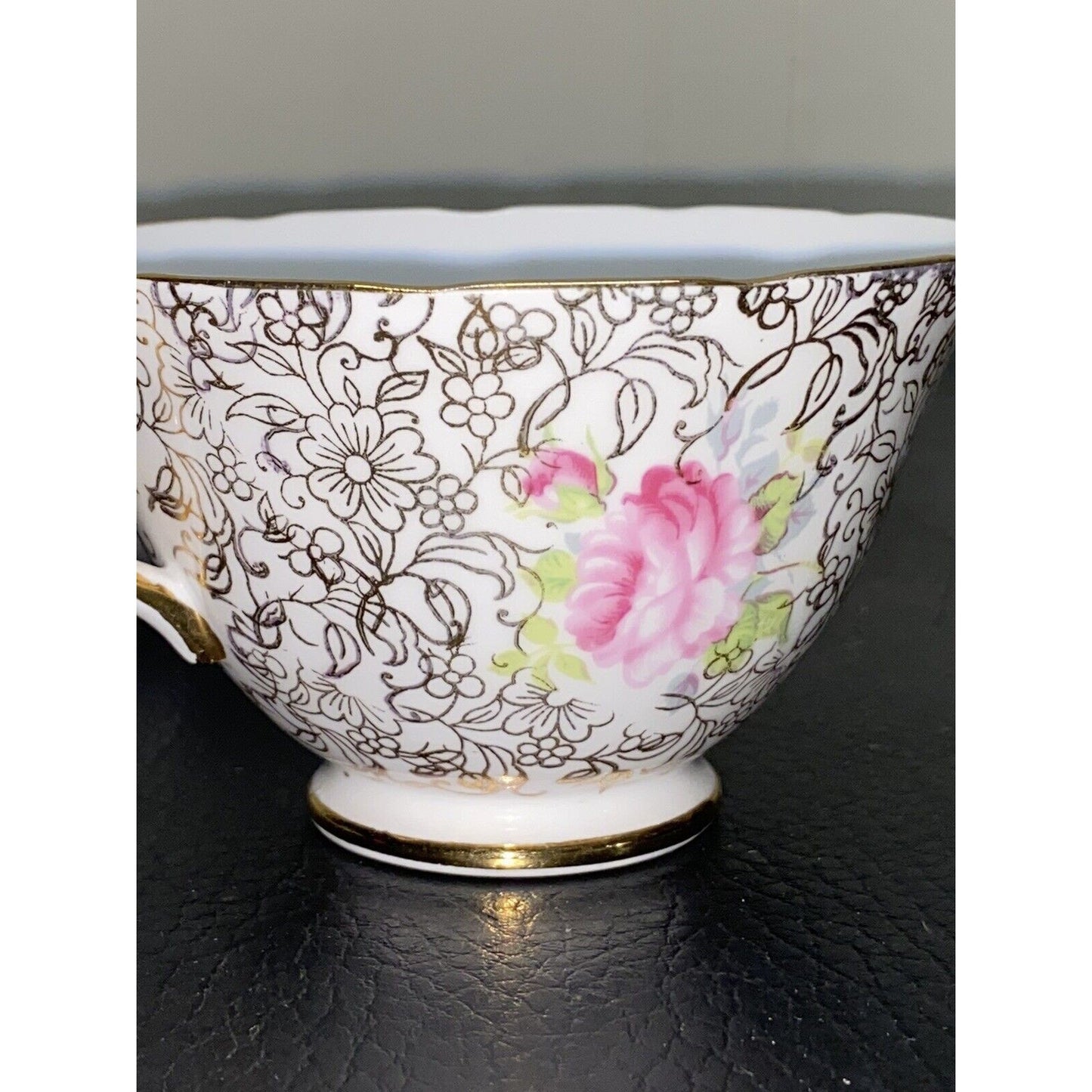 Collingswood Bone China England 417 Rose Teacup