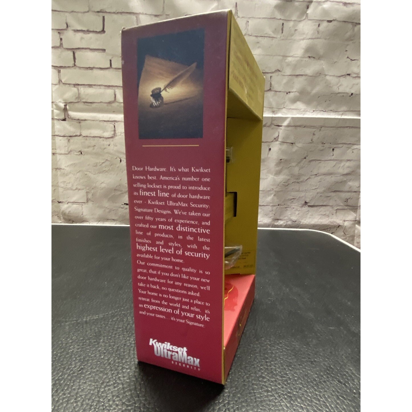 Kwikset Ultramax Signatures Titanium Alloy Deadbolt Lock Set NIB