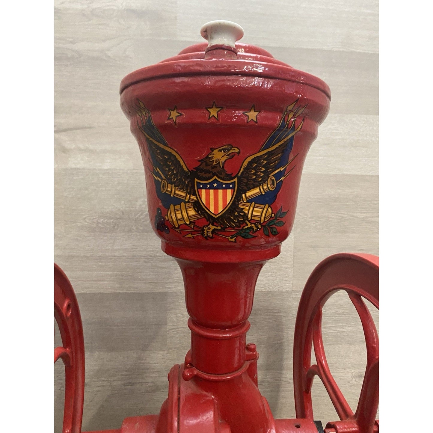 ANTIQUE FAIRBANKS MORSE & CO COFFEE GRINDER 1887 LARGE 27" TALL CAST IRON #7