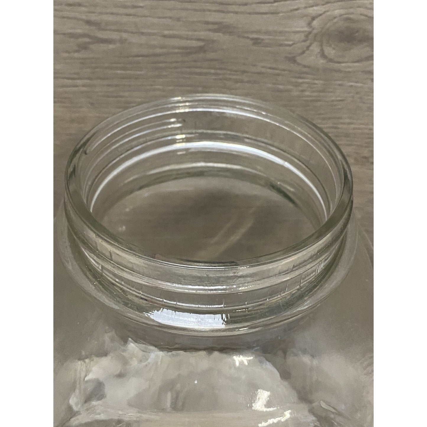 Vintage 1930 Rare Glass Jar Coffee Owens Illinois Glass Co Clear Square 3 Pound