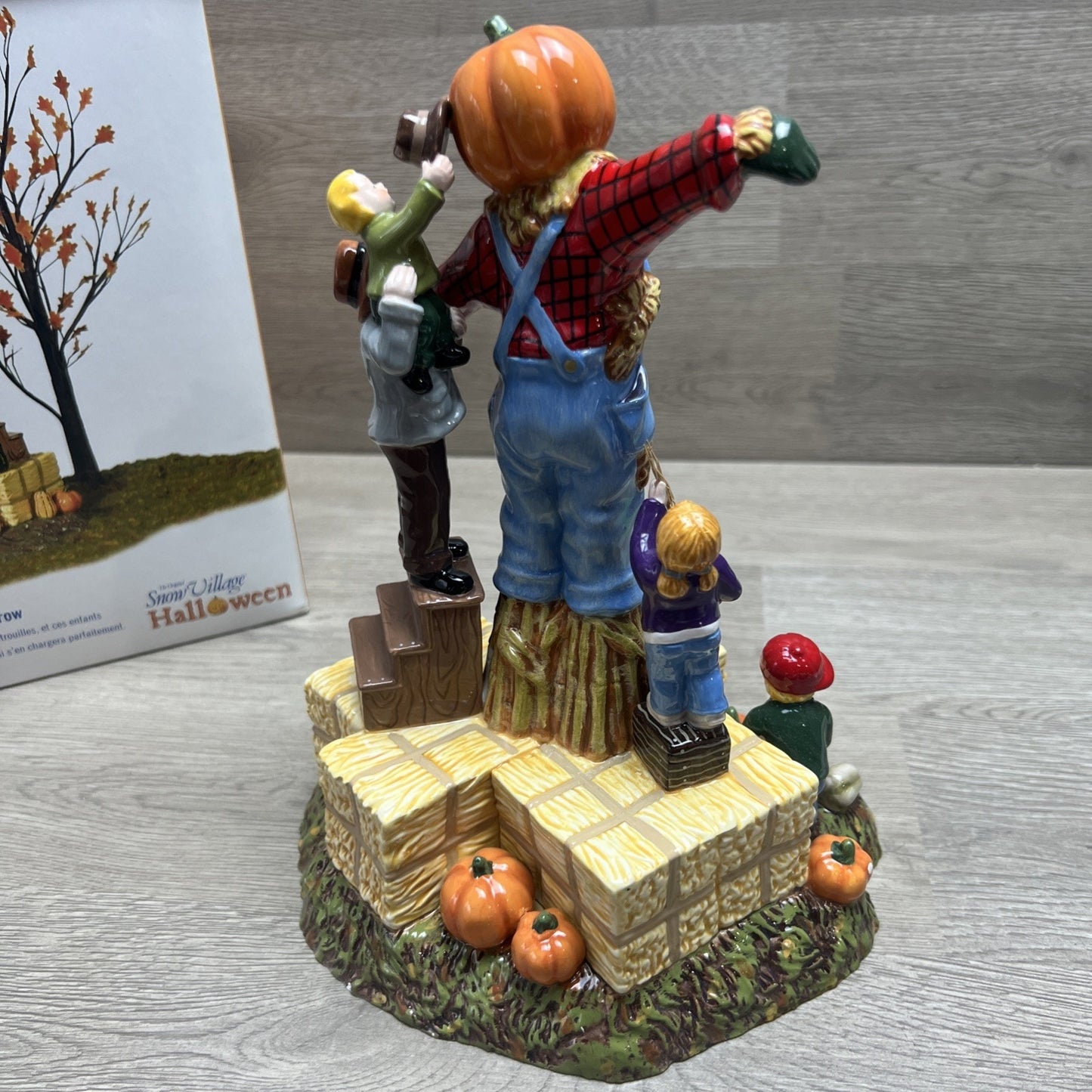 Dept 56 9" Building the Scarecrow Figurine Fall Halloween Village Decor